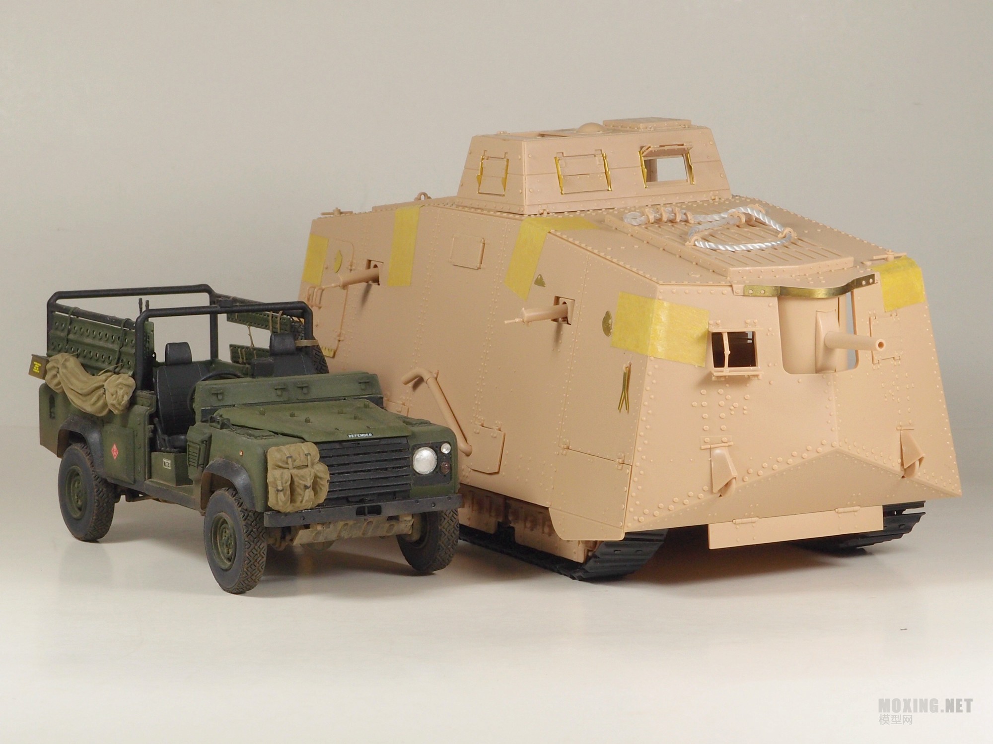 [模型网评测]MENG-1/35一战德国A7V坦克(克虏伯型)(TS-017)