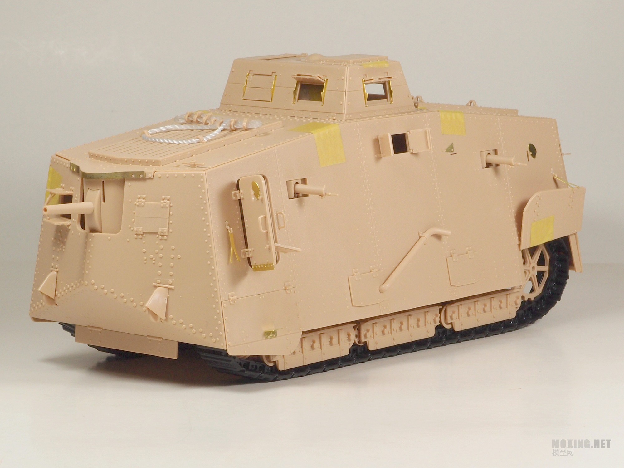 [模型网评测]MENG-1/35一战德国A7V坦克(克虏伯型)(TS-017)