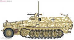 【威龙 9135】德国Sd.Kfz.251/1C半履带运兵车和德国步兵板件图和说明书