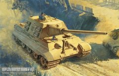 【威龙 6351】德国＂猎虎＂坦克(保时捷底盘)板件图和说明书