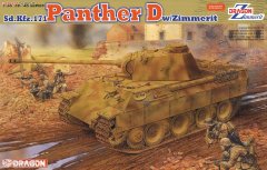 【威龙 6428】德国豹式坦克D型附带防磁装甲板件图和说明书（再版）