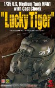 【ASUKA 35035】1/35美国M4A1中型坦克“Lucky Tiger”板件图和说明书