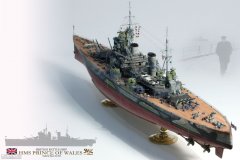 1/350英国皇家海军威尔士亲王号战列舰（田宫）