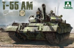 【三花 2041】俄罗斯T-55AM（AMV）中型坦克开盒评测