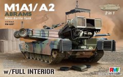 【RFM 5007】新品：1/35美国M1A1/M1A2艾布拉姆斯主战坦克全内购2in1