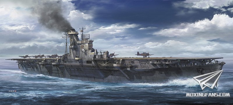 【长谷川 40030】1/350旧日本海军隼鹰号航空母舰试模