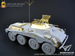 【格里芬 L35006超值装】二战德国 Sd.Kfz.234/1 重型轮式侦察车<内含炮管>for威龙6298