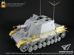 【格里芬 L35021】二战德国Sd.Kfz.166 “灰熊”自行火炮(中期型)改造套件for 威龙6460