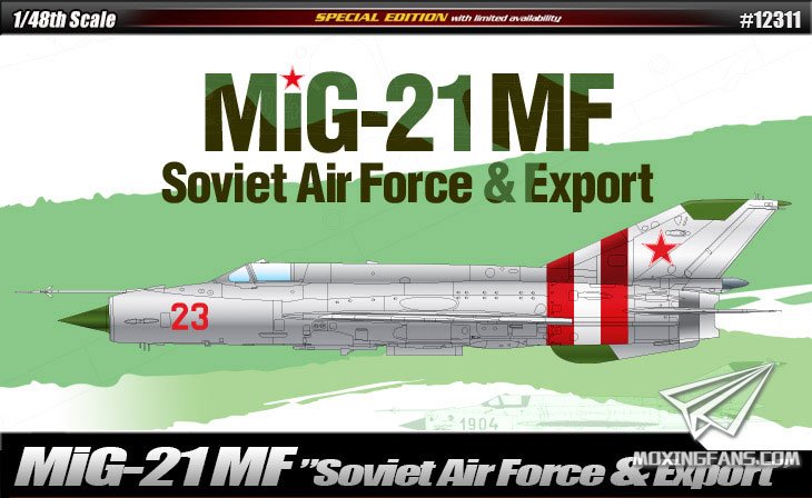 【爱德美 12311】1/48 米格-21MF战斗机开盒评测