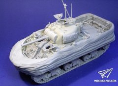 【RESICAST 351260】1/35 谢尔曼M4A4 DD浮渡型树脂套件