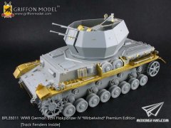 【格里芬 BPL35011】德国Flakpanzer IV“旋风”自行4联装2cm高炮高端改造套件(威龙6540)