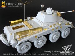 【格里芬 L35A018】Sd.Kfz.234系列轮式装甲车外部储藏箱 Vol.1(威龙6256/6257/6298)