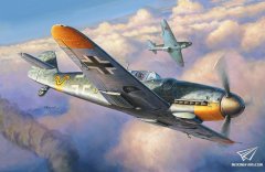 【红星】新品：1/48 德国Bf-109 G-6战斗机封绘及试模件照片放出