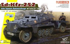 【威龙 6718】1/35 Sd.Kfz.252轻型半履带弹药输送车连Sd.Ah.32/1弹药拖车板件图和说明书