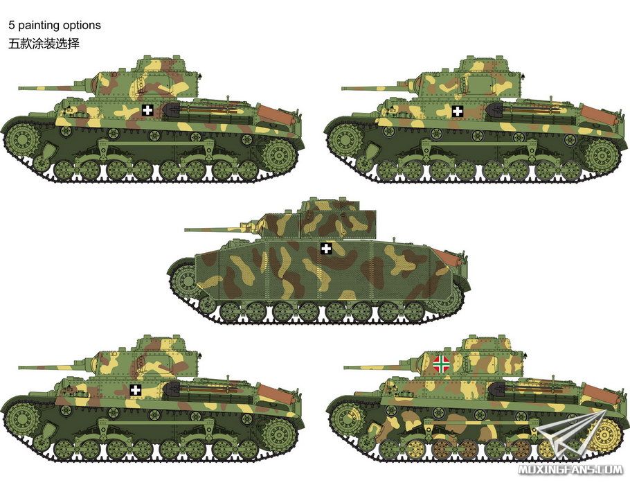 【威骏 cb35120】新品:1/35 匈牙利40.m "图兰"i 中型