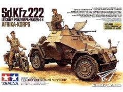 【田宫 35286】1/35 德国Sd.kfz.222轮式装甲侦察车开盒评测