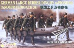 【威龙 6109】1/35 德国大型橡皮艇连工兵板件图和说明书