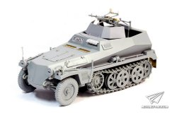 【威龙 6878】1/35德国Sd.Kfz.250/4半履带防空装甲车A型特殊机关炮塔官方素组图