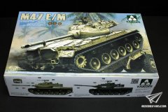 【三花 2072】1/35 美国M47E/M巴顿中型坦克板件预览