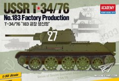 【爱德美 13505】新品：1/35 T-34/76中型坦克183厂