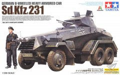 【田宫 37024】1/35 德国Sd.Kfz.231六轮重型装甲车板件图和说明书