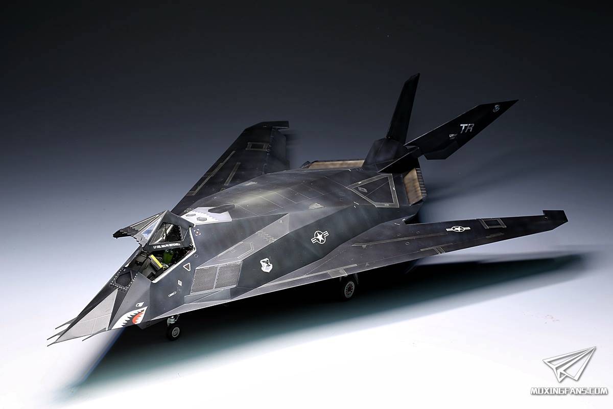 1/48 美国F-117A隐身攻击机（田宫）_静态模型爱好者--致力于打造最全的 