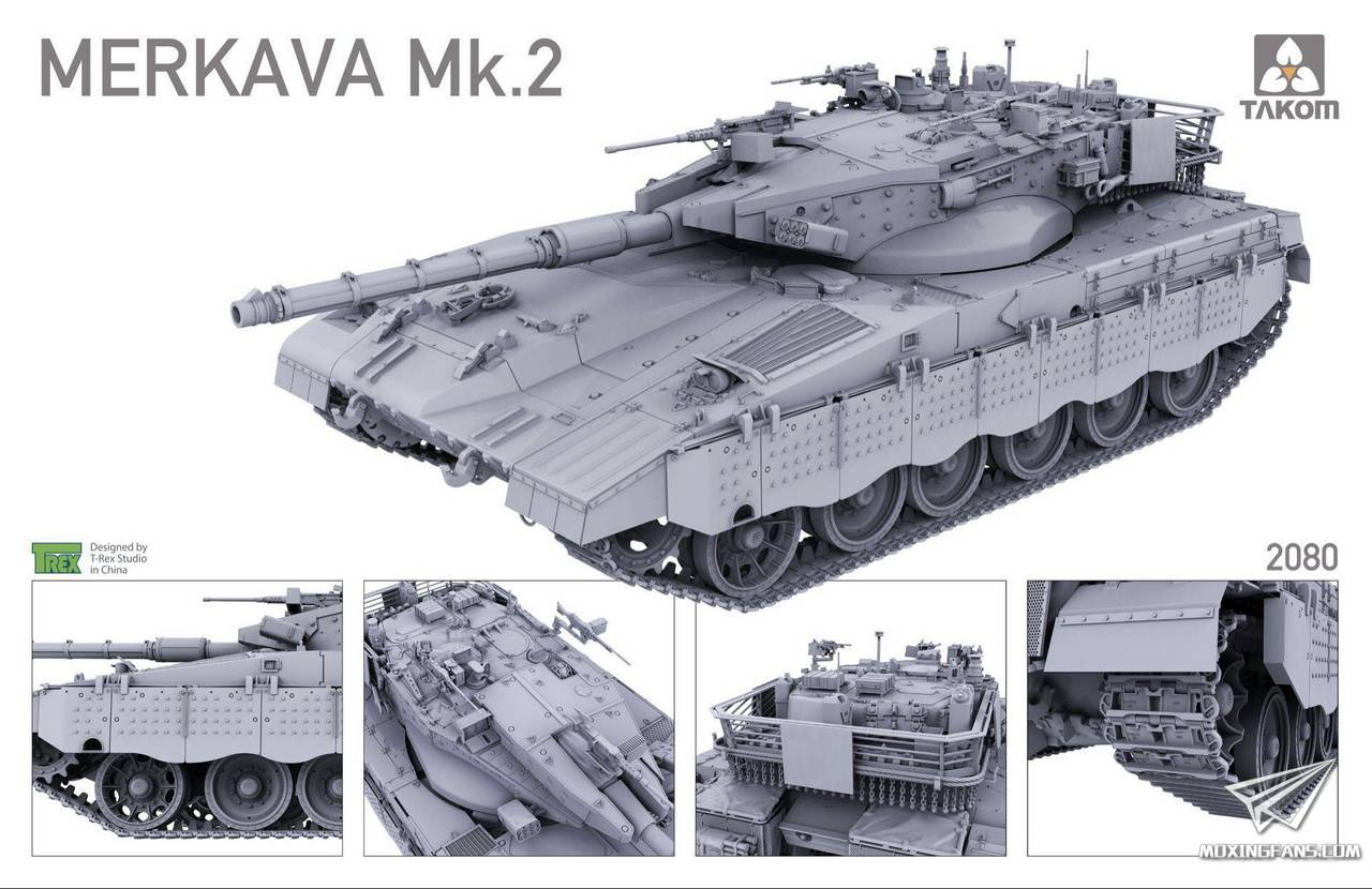 三花2080】新品：1/35 以色列梅卡瓦主战坦克Mk.2型_静态模型爱好者 