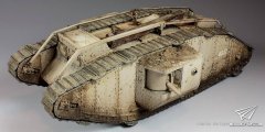 1/35 英国马克4重型坦克（三花）