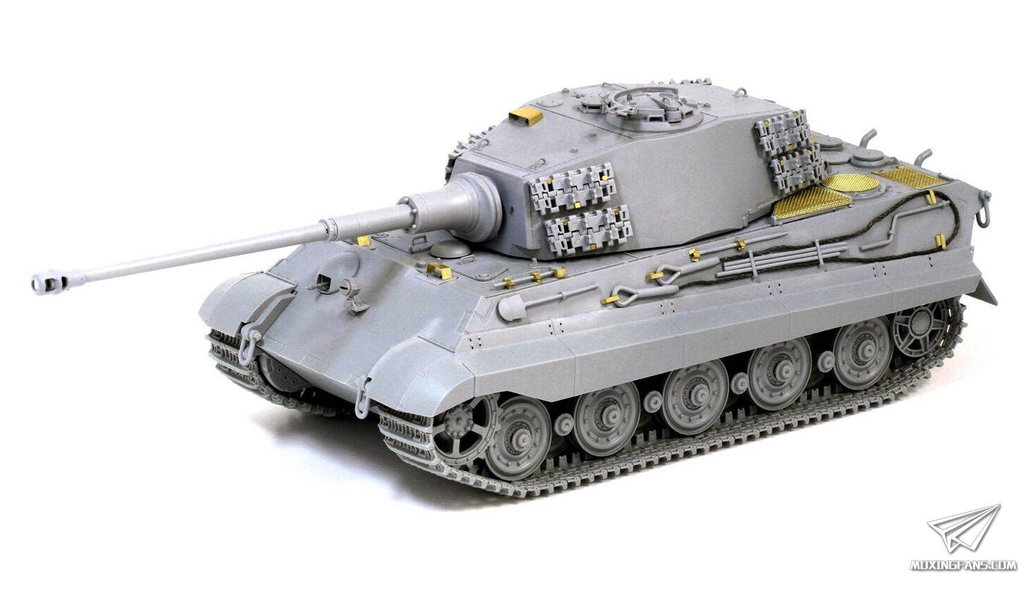 【威龙 6900】1\/35 德国虎王重型坦克后期型506重装甲营(阿登1944年)官方素组图更新
