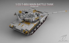 【RPG-MODEL 35001】1/35 T-80U主战坦克更多细节图更新PART3