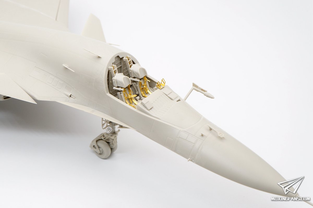【小鹰 kh80141】1/48 俄罗斯su-34战斗轰炸机评测(8)
