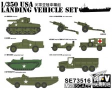 【AFVCLUB 73516】新品：1/350 美军登陆车辆组