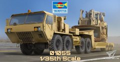【小号手】新品：1/35 美国HEMTT拖车及D9推土机