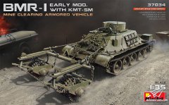 【MINIART 37034】新品：1/35 苏联BMR-1装甲扫雷车初期型及KMT-5M扫雷器