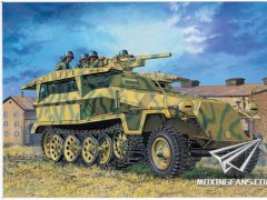 【威龙 7606】新品：1/72 德国 Sd.Kfz.251/7 Ausf.C 工兵装甲车