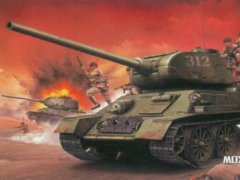 【威龙 9158】新品：1/35 中国志愿军T-34/85坦克及志愿军战士