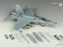 1/48 F/A-18D VMFA(AW)225 大黄蜂战斗机（HOBBYBOSS）