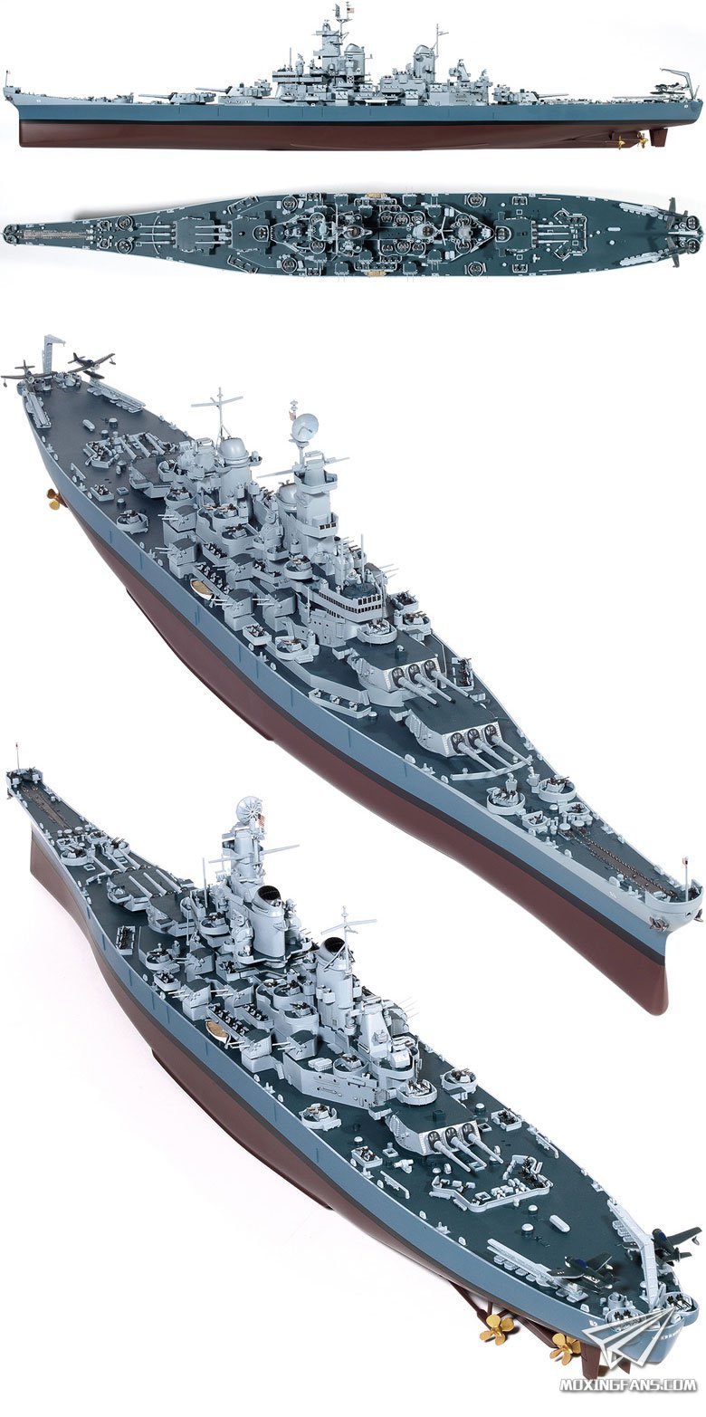 【爱德美 14401】新品:1/400 美国密苏里号战列舰bb-63