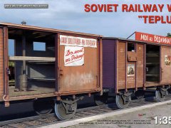【MINIART 35300】新品：1/35 苏联铁路封闭车厢 TEPLUSHKA