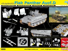 【威龙 6899】1/35 德国豹D底盘装载FlaK38 2cm四联装高炮 653营预订单