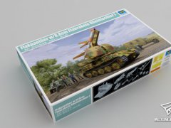 【小号手 09532】1/35 黑豹防空坦克(搭载莱茵女儿I)开盒评测