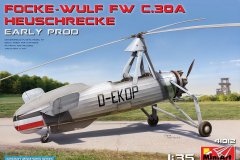 【MINIART 41012】新品：1/35 福克-沃尔夫 FW C.30A HEUSCHRECKE 旋翼机初期型