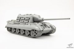 【三花 8001】1/35 德国猎虎重型坦克歼击车初期/后期型 2in1 素组评测