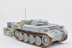 【威骏 CB35090】1/35 德国 Pz.II(F)Sd.Kfz122喷火坦克与UE拖载车素组评测