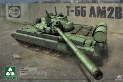 【三花 2057】1/35 苏联T-55AM2B中型坦克开盒评测