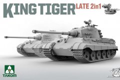 【三花 2130】新品：1/35 德国虎王坦克后期型 2in1