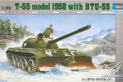 【小号手 00313】1/35 芬兰T-55中型坦克(带推土铲)