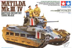 【田宫 35300】1/35 英国玛蒂尔达步兵坦克Mk.III/IV