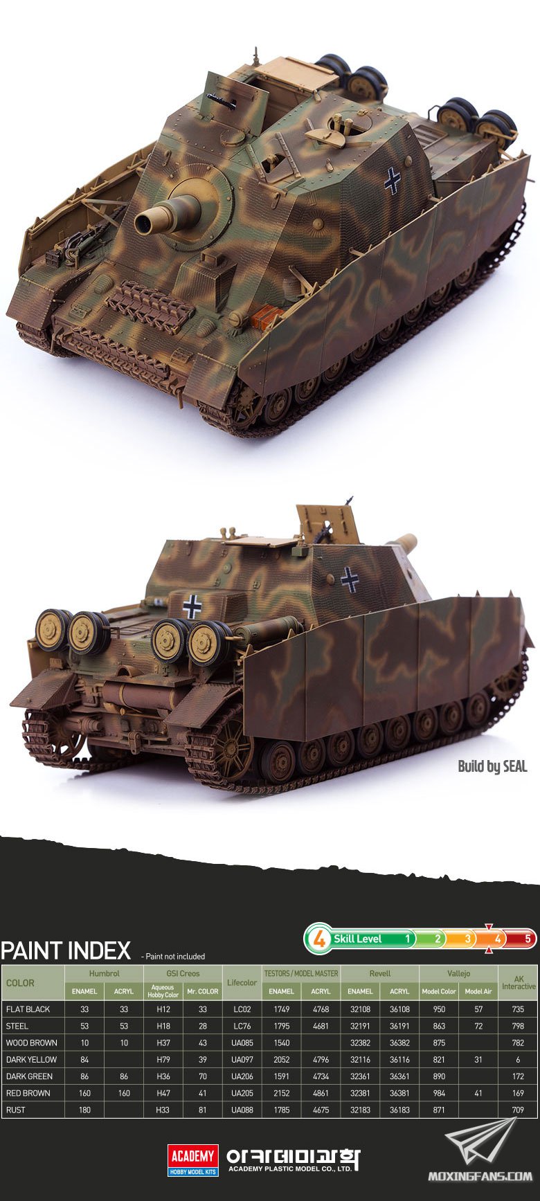 【爱德美 13525】新品:1/35 德国灰熊突击炮