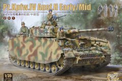 【边境 BT-005】新品：1/35 德国四号坦克H初期/中期型 2in1